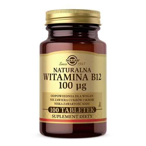 Solgar Natural Vitamiin B12 100 Ug tabletid X 100 Tk.2